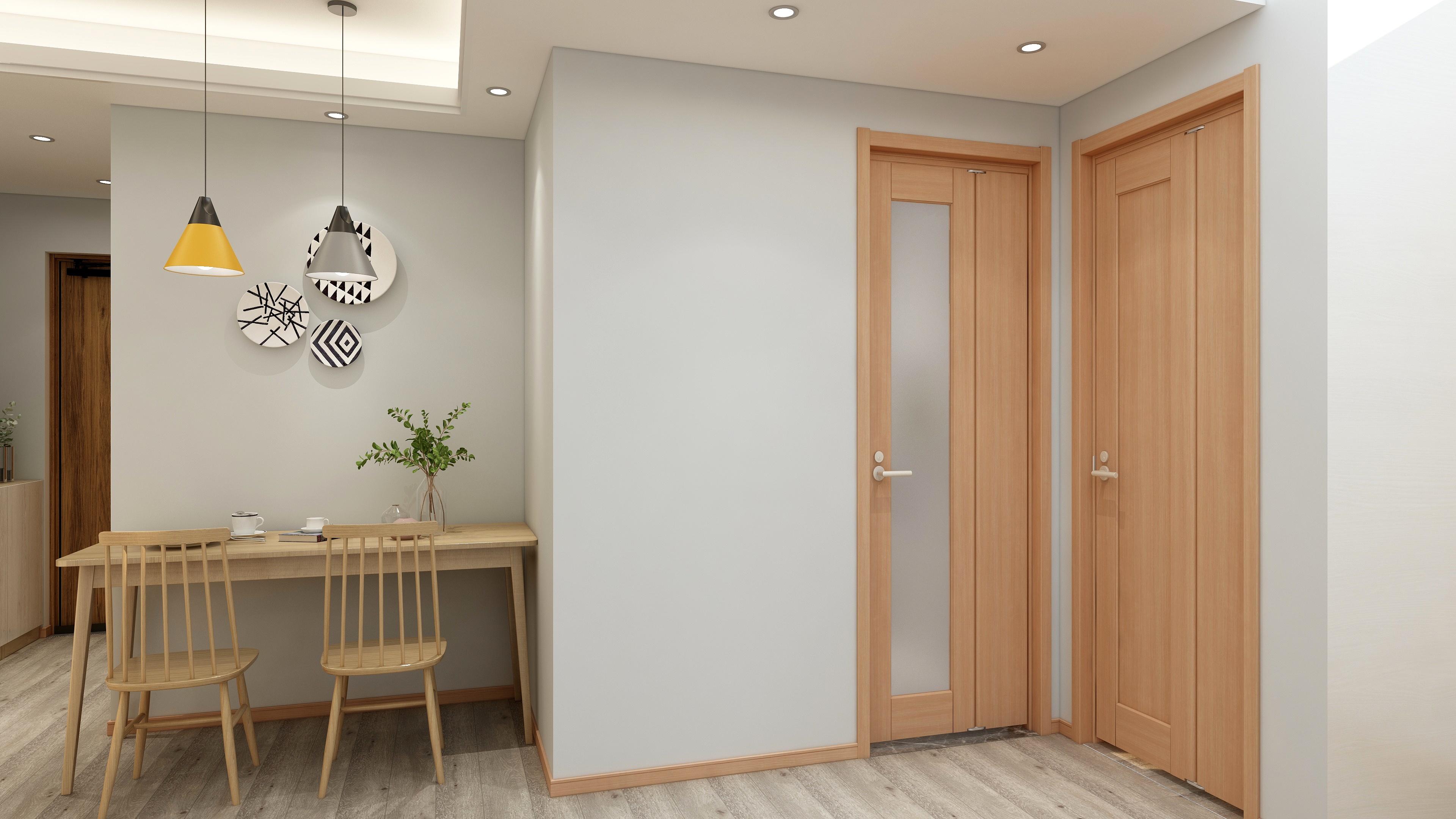 江山欧派木门 雅居系列OPM-084实木复合门 实木复合+生态材质室内门